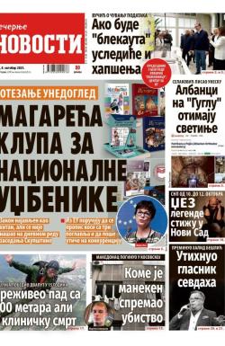 Večernje novosti - broj 5522, 8. okt 2025.