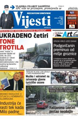 Vijesti - broj 5900, 30. avg 2014.