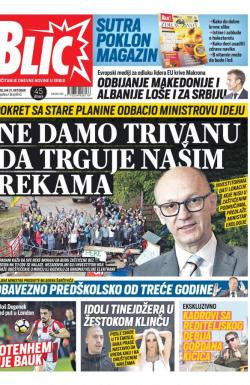 Blic - broj 8145, 21. okt 2019.