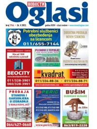 Novosti oglasi - broj 1746, 26. okt 2022.