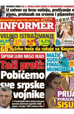Informer - broj 1806, 31. mar 2018.