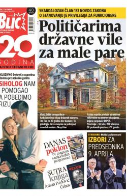 Blic - broj 7115, 2. dec 2016.