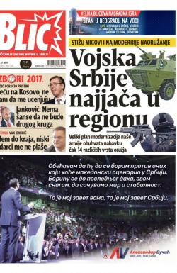 Blic - broj 7228, 29. mar 2017.