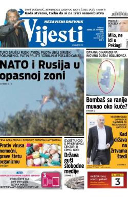 Vijesti - broj 6347, 25. nov 2015.