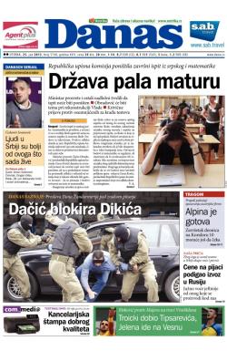 Danas - broj 5748, 25. jun 2013.