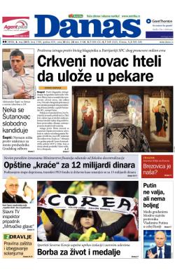 Danas - broj 5700, 8. maj 2013.