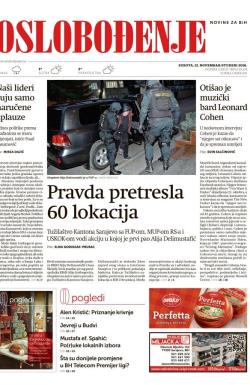 Oslobođenje - broj 25133, 12. nov 2016.