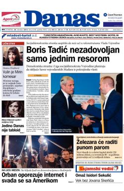 Danas - broj 6240, 30. okt 2014.