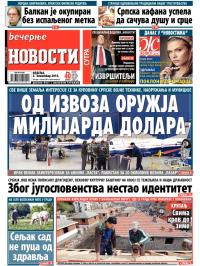 Večernje novosti - broj 1337, 2. nov 2014.