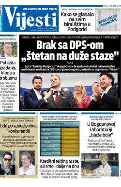 Vijesti - broj 9495, 1. okt 2024.