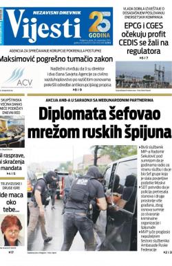 Vijesti - broj 8789, 30. sep 2022.
