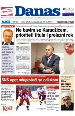 Danas - broj 5947, 10. jan 2014.