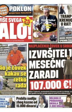 Alo - broj 3637, 12. apr 2018.