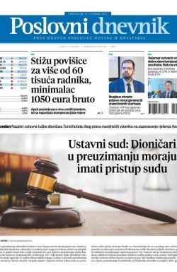 Poslovni Dnevnik - broj 5454, 27. okt 2025.