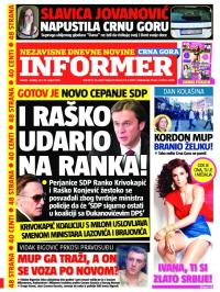 Informer CG - broj 1012, 29. avg 2015.