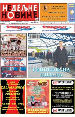 Nedeljne novine, B. Palanka - broj 2570, 5. dec 2015.