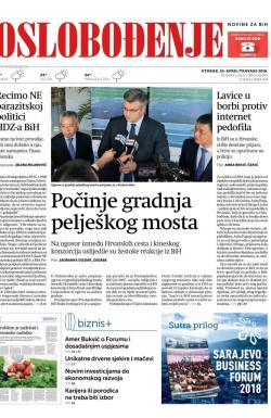 Oslobođenje - broj 25650, 24. apr 2018.