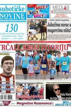 Nove Subotičke novine - broj 335, 1. sep 2023.