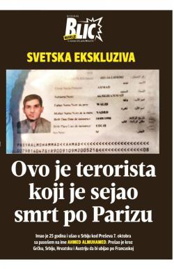 Blic - broj 6738, 15. nov 2015.