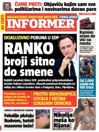 Informer CG - broj 710, 2. sep 2014.