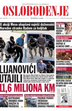 Oslobođenje - broj 24.345, 11. sep 2014.