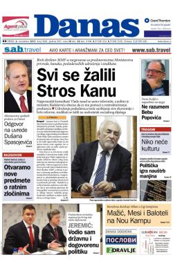 Danas - broj 5882, 6. nov 2013.