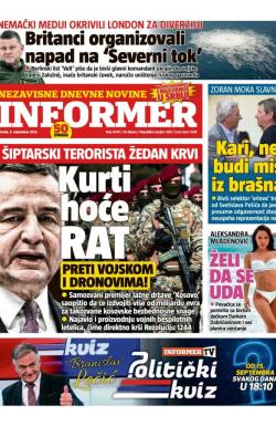 Informer - broj 4078, 9. sep 2025.
