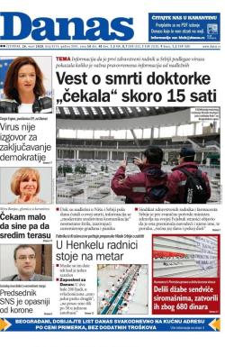 Danas - broj 8214, 26. mar 2020.