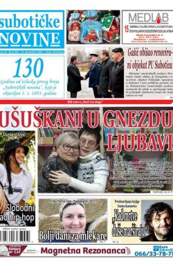 Nove Subotičke novine - broj 350, 14. dec 2023.