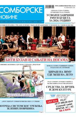 Somborske novine - broj 3704, 20. jun 2025.