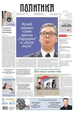 Politika - broj 40218, 22. nov 2025.