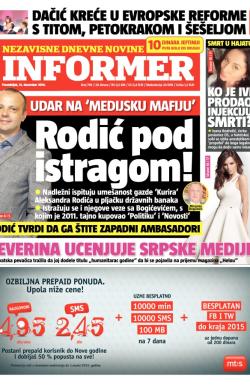Informer - broj 799, 15. dec 2014.