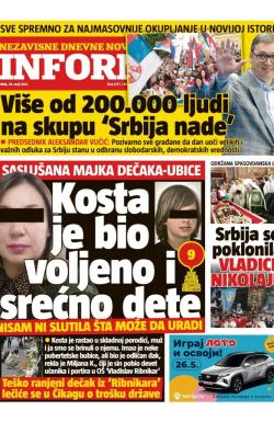 Informer - broj 3377, 26. maj 2023.