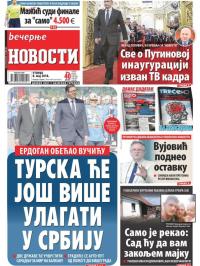 Večernje novosti - broj 2959, 8. maj 2018.