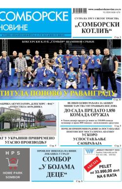 Somborske novine - broj 3600, 23. jun 2023.
