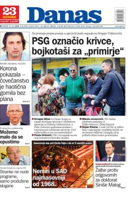 Danas - broj 8282, 2. jun 2020.