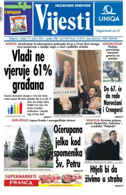 Vijesti - broj 5674, 15. jan 2014.