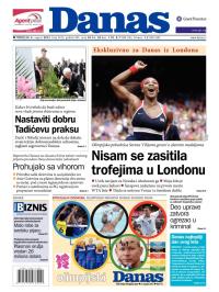 Danas - broj 5425, 6. avg 2012.