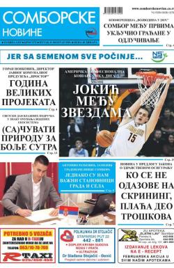 Somborske novine - broj 3372, 8. feb 2019.