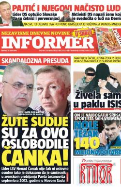 Informer - broj 1191, 31. mar 2016.