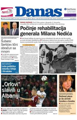 Danas - broj 6584, 9. okt 2015.