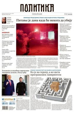 Politika - broj 40123, 18. avg 2025.