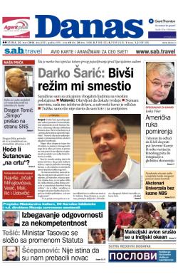 Danas - broj 6021, 25. mar 2014.
