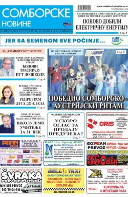 Somborske novine - broj 3235, 24. jun 2016.