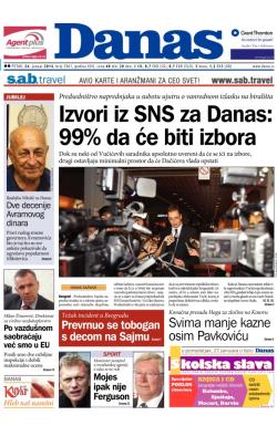 Danas - broj 5961, 24. jan 2014.