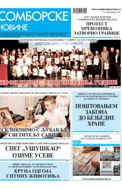 Somborske novine - broj 3736, 30. jan 2026.