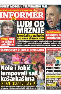 Informer - broj 3472, 14. sep 2023.