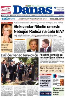 Danas - broj 5805, 21. avg 2013.