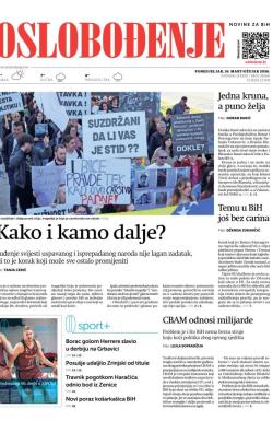 Oslobođenje - broj 28166, 16. mar 2026.