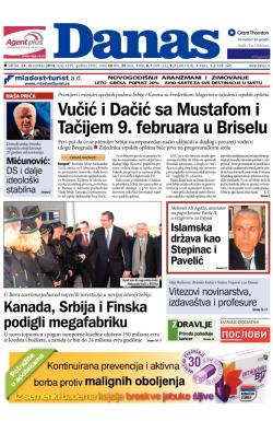 Danas - broj 6295, 24. dec 2014.